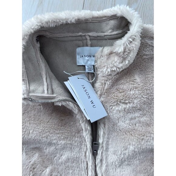 Jason Wu Zip Oversize Pullover Jacket Faux Fur ( XS ) - Picture 3 of 4